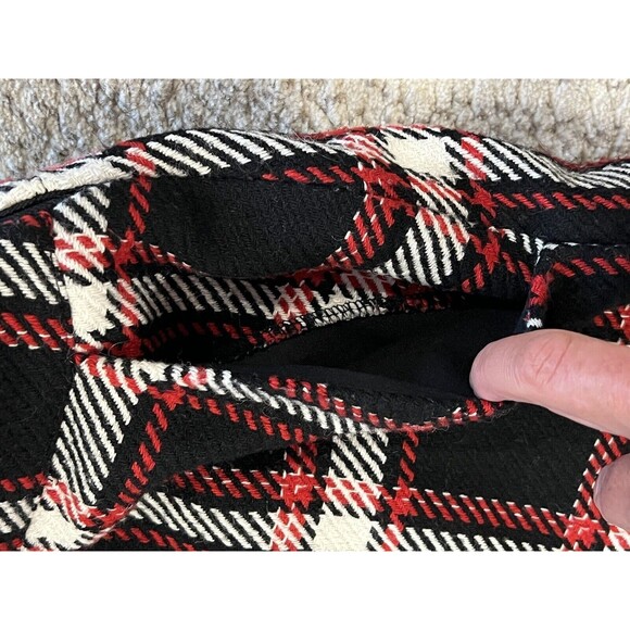 Women's ~Forever 21~ Wool Blend Plaid Fully Lined Mini Skirt Size M - Picture 4 of 7
